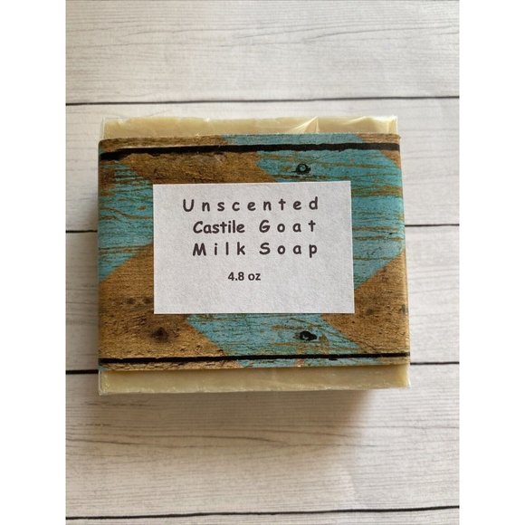 Handmade Other - Unscented Castile Goat-Milk Soap 4.8oz Bar Non GMO Made In USA